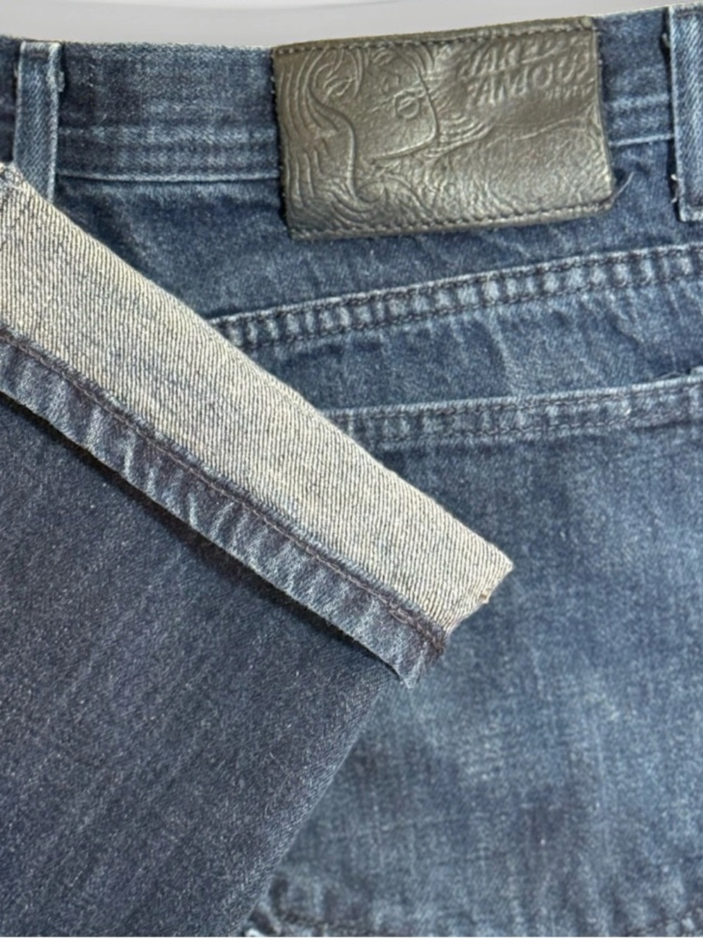 Naked & Famous Denim Weird Guy Straight-Leg Jeans in Dark Blue